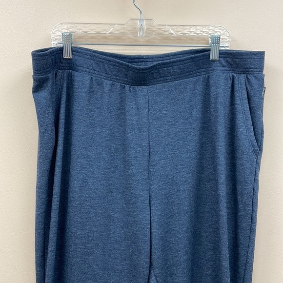 Eddie Bauer Jogger Sweatpants Pockets Elastic Waist Loungewear Comfy Navy XXL - Picture 2 of 10